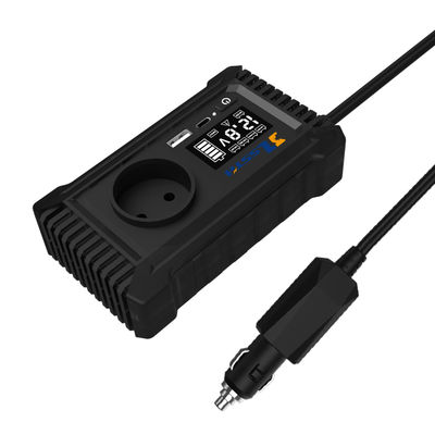ভালো দাম 12V 220V Mini Dc To Ac GaN PD Fast Charger Converter USA UK EU Socket 150W Pure Sine Wave Electric Car Power Inverter Dual Sockets অনলাইন