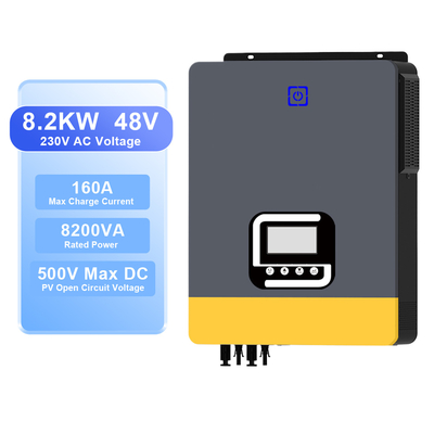 ভালো দাম 8.2kW হাইব্রিড সোলার ইনভার্টার 48V MPPT পিওর সাইন ওয়েভ অফ গ্রিড অনলাইন