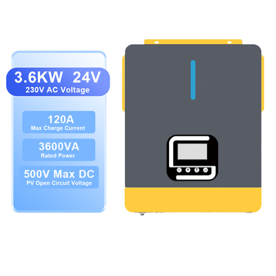 ভালো দাম 3.6kW হাইব্রিড সোলার ইনভার্টার 48V MPPT এবং লিড-এসিড সমর্থন সহ অনলাইন