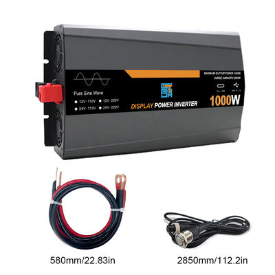 ভালো দাম 1000W পিওর সাইন ওয়েভ সোলার ইনভার্টার 12V/24V 110V/120V আউটপুট অনলাইন