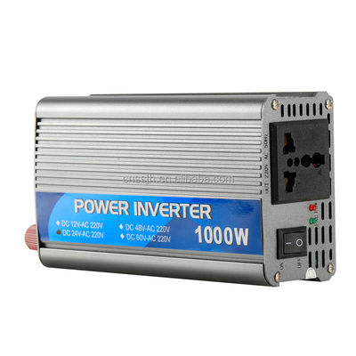 1000W কার ইনভার্টার 12V 24V ডিসি 220v 230v 240v অফ গ্রিড সংশোধিত সাইন ওয়েভ ইনভার্টার