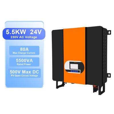 5500W 48V 5.5KW 230VAC ওয়াইফাই মনিটরিং ফাংশন সহ সৌর হাইব্রিড ইনভার্টার
