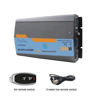 2kw 2000W খাঁটি সাইন ওয়েভ চার্জার ইনভার্টার উচ্চ ভোল্টেজ কাটা বন্ধ পরিসীমা 14.8V/31V