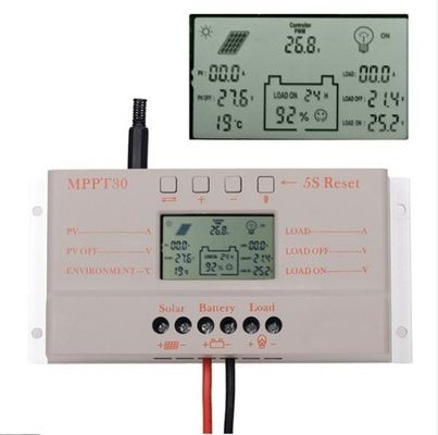 12V/24V 30 Amp MPPT সৌর চার্জ কন্ট্রোলার 380w সৌর সিস্টেম নিয়ন্ত্রণের জন্য