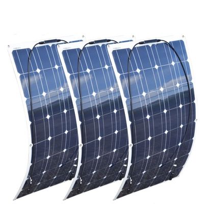 100W একক স্ফটিক সৌর প্যানেল নমনীয় পিভি প্যানেল তাপমাত্রা প্রতিরোধের