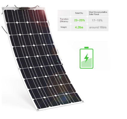 ভালো দাম আধা নমনীয় 200W সৌর প্যানেল পাতলা ফিল্ম সৌর প্যানেল 18V 36V 48V 72V 100W 150W অনলাইন