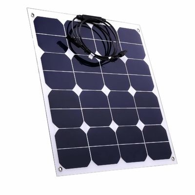 50W ইটিএফই নমনীয় সৌর প্যানেল 12V একক জলরোধী সৌর শক্তি সিস্টেমের জন্য
