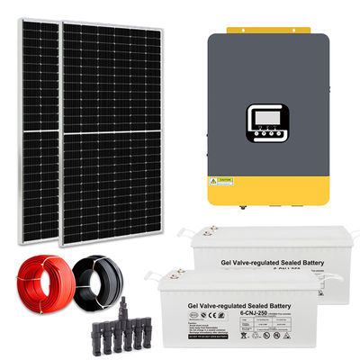 2kw হোম অন অফ গ্রিড সৌর শক্তি সিস্টেম 120V/220V/230V/240V নিয়মিত ভোল্টেজ