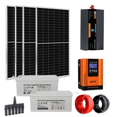 50Hz/60Hz 3000W হোম অফ গ্রিড সৌর প্যানেল সিস্টেম 3kw ইনভার্টার সৌর শক্তি সিস্টেম