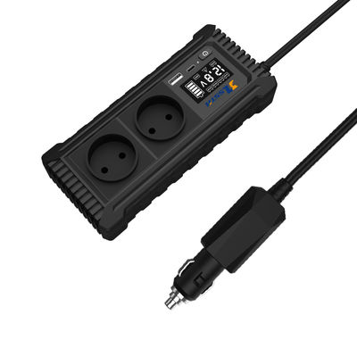 ইউএসবি এবং টাইপ সি সহ 12V ডিসি থেকে এসি 110V 220V গাড়ি পাওয়ার ইনভার্টার