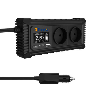 200W 12V ডিসি থেকে এসি 110V 220V বিশুদ্ধ সাইন ওয়েভ কার পাওয়ার ইনভার্টার 92% উপলব্ধ শক্তি এবং 50Hz আউটপুট ফ্রিকোয়েন্সি সহ