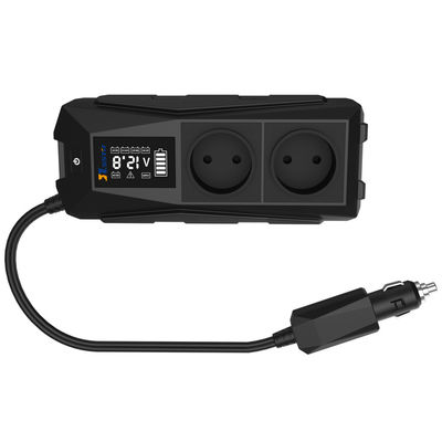 পোর্টেবল 12V থেকে 110V 220V ডিসি/এসি ইনভার্টার ইউএসবি টাইপ সি সহ গাড়ি পাওয়ার ইনভার্টার