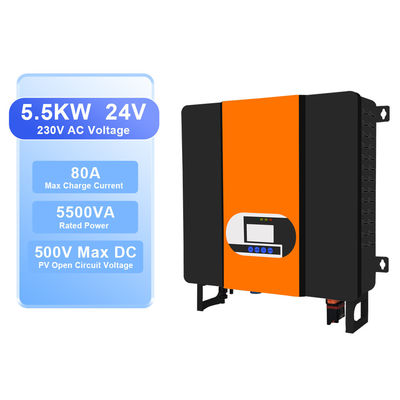 এমপিপিটি সোলার কন্ট্রোলার 48V ডিসি থেকে 110V 220V 230V পাওয়ার রূপান্তর জন্য খাঁটি সাইন ওয়েভ সোলার হাইব্রিড ইনভার্টার