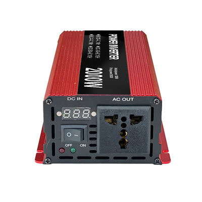1000W 2000W পিক 12V 24V 48V 60V ওভারলোড সুরক্ষা সহ খাঁটি সাইন ওয়েভ পাওয়ার ইনভার্টার