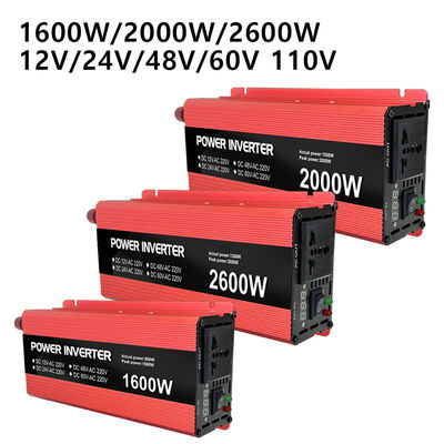 12V 24V 48V 60V থেকে 110V 220V 230V ব্যাটারি চার্জার পাওয়ার ইনভার্টার সিই ROHS FCC KC