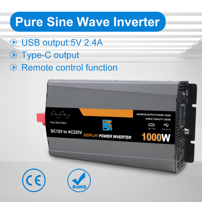 ভালো দাম 3000W খাঁটি সাইন ওয়েভ সোলার ইনভার্টার 12V/24V/48V ডিসি থেকে 110V/220V এসি অনলাইন