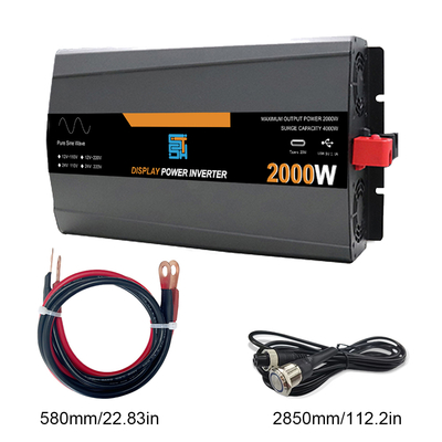 EU প্লাগ 3KW 24V 220V পিওর সাইন ওয়েভ অফ-গ্রিড সোলার পাওয়ার ইনভার্টার