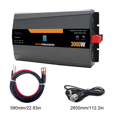 ভালো দাম 3KW খাঁটি সাইন ওয়েভ পাওয়ার ইনভার্টার 12V/24V থেকে 220V 6000W পিক অনলাইন