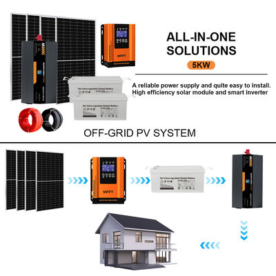ভালো দাম 5KW Complete Off-Grid Solar Power Kit for Home Use | All-in-One System with Battery & Inverter অনলাইন