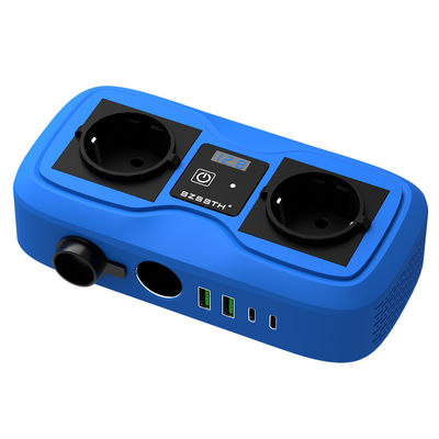 ভালো দাম এলসিডি ডিসপ্লে এবং ডুয়াল সিগারেট লাইটার প্লাগ সহ 200W গাড়ি পাওয়ার ইনভার্টার, 2 ইউএসবি পোর্ট এবং এসি আউটলেট, 12V থেকে 220V সংশোধিত সাইন ওয়েভ অনলাইন