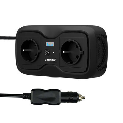 ভালো দাম Szssth Dc 12V থেকে 110V এসি রূপান্তরকারী ব্যাটারি দ্রুত চার্জার 200W ডুয়াল ইউএসবি 2 আউটপুট গাড়ি পাওয়ার ইনভার্টার আউটপুট ফ্রিকোয়েন্সি 50Hz অনলাইন