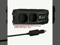 টাইপ সি ইউএসবি সহ 300W ছোট 12V থেকে 110V 220V গাড়ি পাওয়ার ইনভার্টার