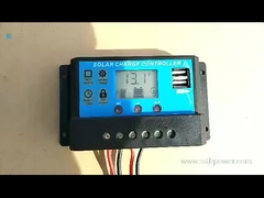 12V 24V 30A 20A 10 Amp PWM সৌর চার্জ নিয়ামক 2 ইউএসবি 5V 2A এমসিইউ নিয়ন্ত্রণ